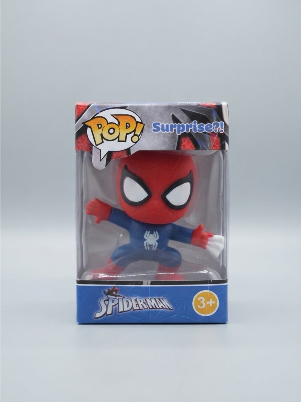 Spider-Man Blue Suit Figure – White Spider Emblem & Action Pose